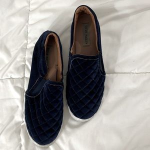 Dark Blue Steve Madden Slip on Tennis Shoes
